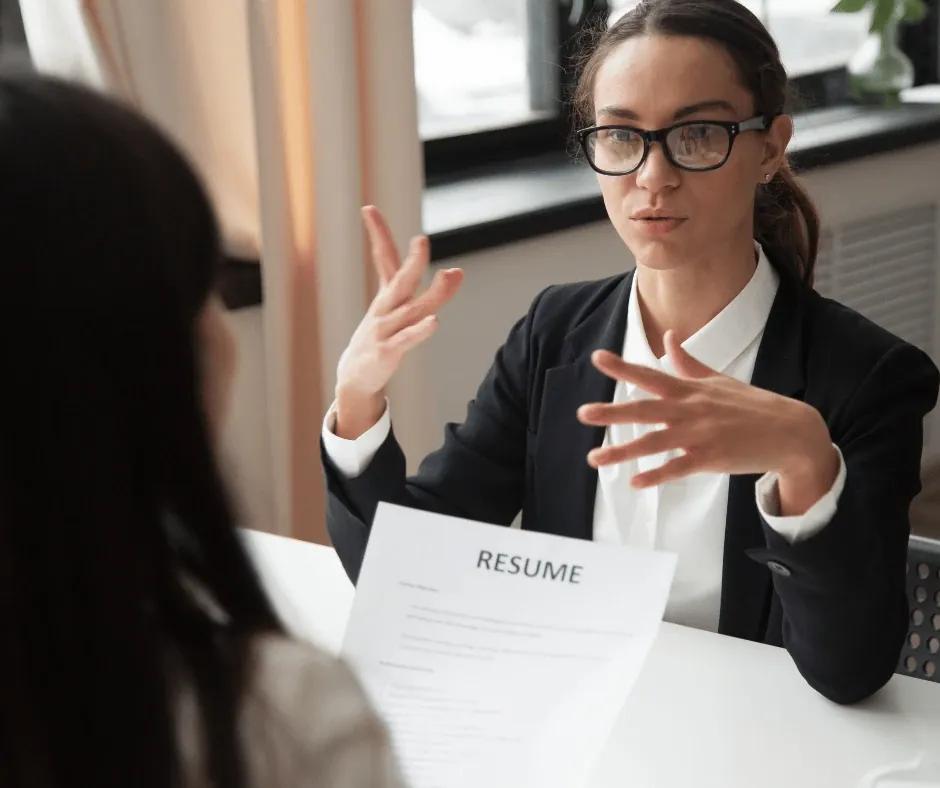 Consultant analysing automation workflows on a digital screen.